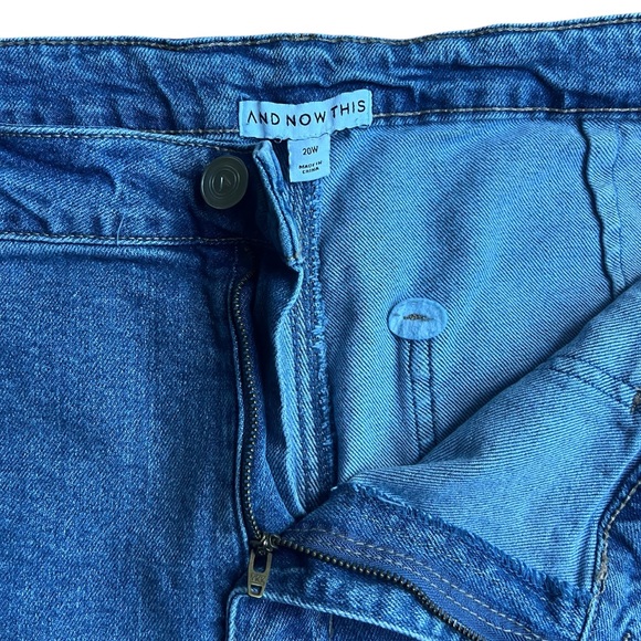 Plus Size Cargo Denim Pants - Picture 3 of 5